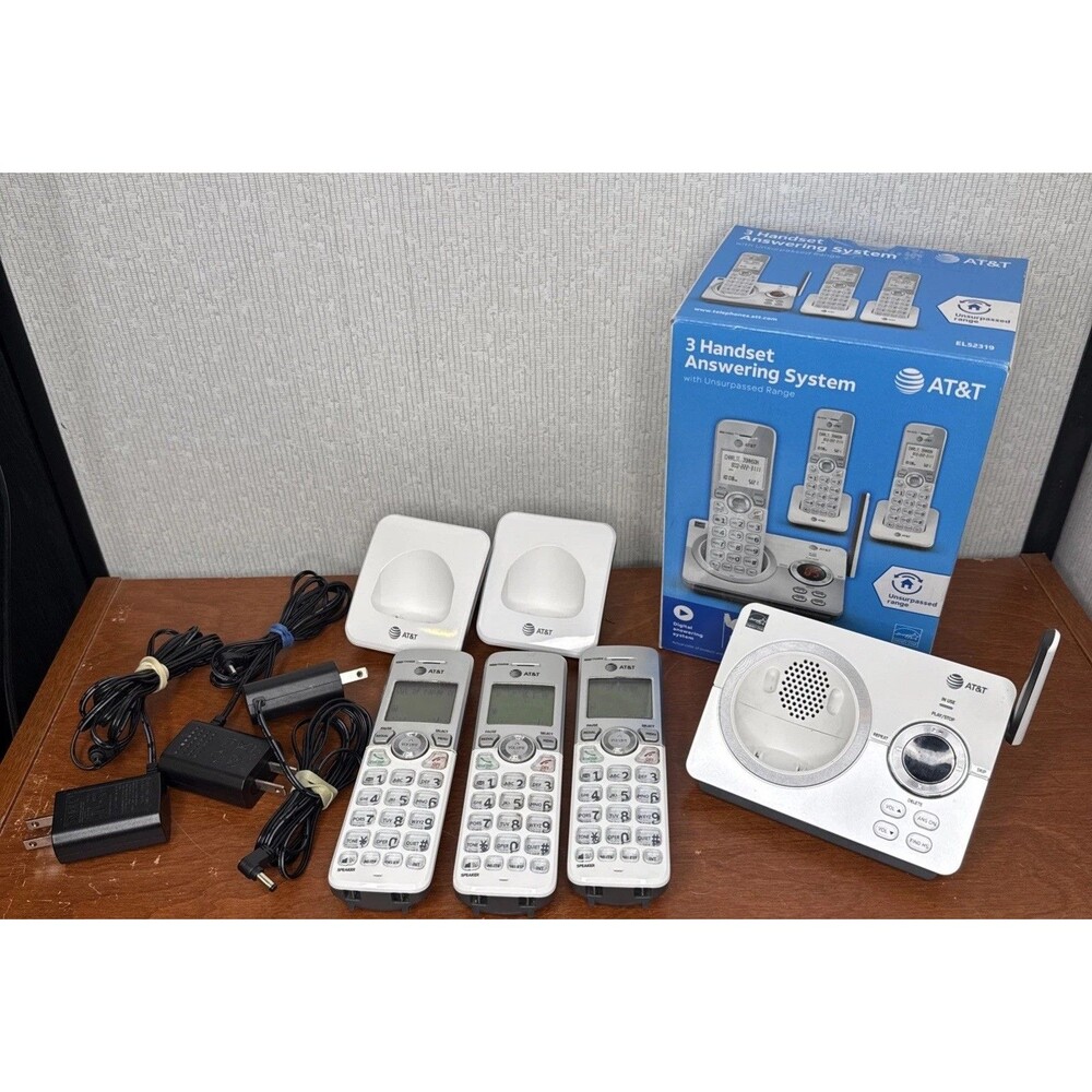 AT&T 3-Handset Expandable Cordless Answering System with Caller ID - EL52319